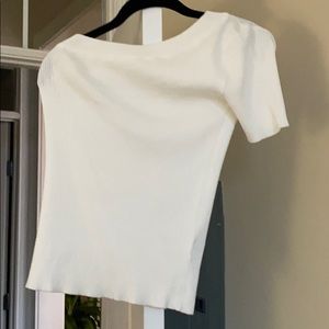 NEW white one shoulder top